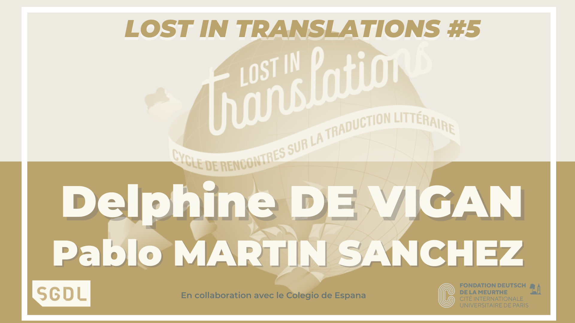 LOST 5 De Vigan Bandeau événment FB